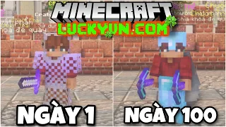 Tóm Tắt 100 Ngày Minecraft Sever LUCKYVN.COM