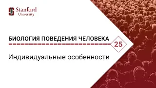 Биология поведения человека: Лекция #25. Индивидуальные особенности [Роберт Сапольски. Стэнфорд]