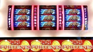 3 Reels 88 Fortunes Slot Machine - BIG WIN - $8.80 Max Bet Bonus | Buffalo Deluxe $10 Max Bet BONUS