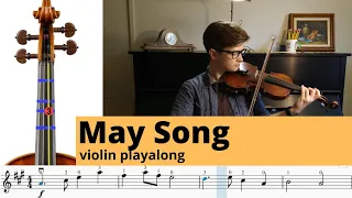 May Song playalong - Suzuki book 1 beginner violin