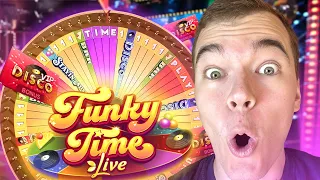 First Time Playing Funky Time Live Casino GamePlay!