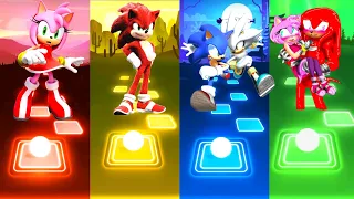 Amy Vs Red Sonic Hedgehog Vs Sonic Silver Sonic Vs Amy Knuckles. 🎶 Tiles Hop EDM Rush