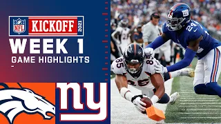 Broncos vs. Giants Week 1 Highlights | NFL 2021