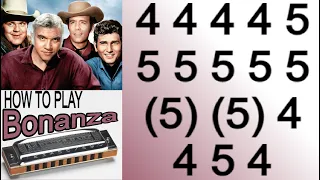 BONANZA THEME HARMONICA ( C DIATONIC ), ARMÓNICA C, BLUES HARP C, GAITA DE BOCA C, MUNDHARMONIKA C