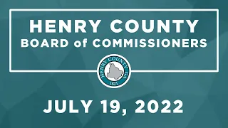 Board of Commissioners Regular Meeting  | July 19, 2022