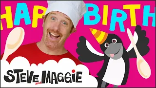 Chocolate Birthday Cake Story for Kids from Steve and Maggie | Wow English TV