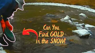 Winter Gold Panning Adventure: Uncovering Shiny Treasures in the Snow