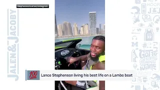 Lance Stephenson is out here living his BEST LIFE 🛥