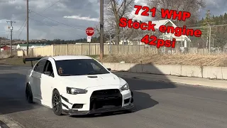 Beating the SH**T out of my 700WHP Evo for 15 Minutes Straight! (Stock motor lol)