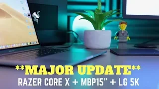 eGPU - Blackmagic is BACK! Find out why! Razer Core X + MBP 15" + LG 5k (UPDATE!)