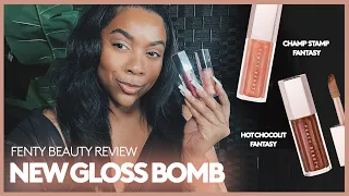 Fenty Beauty Gloss Bomb Hot Chocolit Fantasy + Champ Stamp Fantasy Review