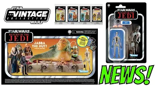 Star Wars Vintage Collection News From Mr Stevie's TVC Checklist! HasLab & Jabba The Hutt