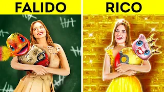 RICH VS BROKE VS GIGA RICH POKEMON || Parenting Hacks & Gadgets! Gravidez por 123 GO! TRENDS