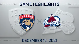 NHL Highlights | Panthers vs. Avalanche - Dec. 12, 2021