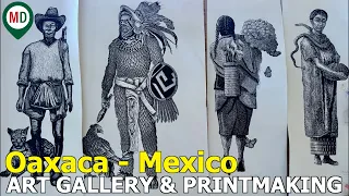 Oaxaca, Mexico - Art Gallery, Store, & Wood Block Printing School