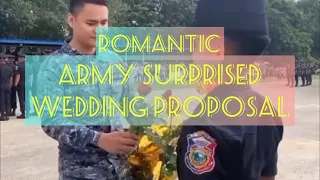 ROMANTIC ARMY SURPRISED WEDDING PROPOSAL | POLICE , NAVY WEDDING PROPOSAL | Inday V. CHANNEL
