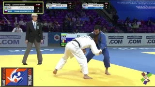 European Judo Championships Warsaw 2017 -66kg SHIKHALIZADA Nijat (AZE) vs. KHAN-MAGOMEDOV (RUS)