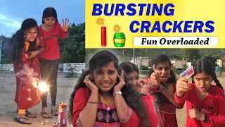 🔥Neruppu Daa😂 || Bayandhangoli Sisters Bursting Crackers😅 || Preetha Ammu || Ammu Times ||