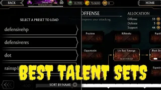 Best Talent Sets 2022! MK Mobile