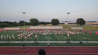 July 30, 2021 - Prosper High School Mighty Eagles Marching Band, Spirit Show rehearsal