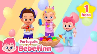 Feliz Páscoa com Família Bebefinn❤️ | + Completo | Bebefinn em Português - Canções Infantis