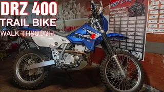 MOTO DRZ 400 TRAIL BUILD WALK THROUGH