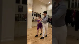 Rumba Walk Technique Basic Step - ballroom dance lessons in Los Angeles with Sho Harvey  #shorts