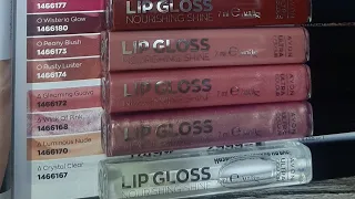 Второй заказ Avon 04/2022, Новинка EVE PRIVE,  Блески для губ Lip Gloss свотчи, фокус 05/2022.