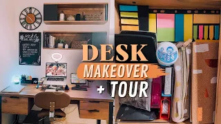 DESK MAKEOVER + TOUR - Mein neuer Schreibtisch/Arbeitsplatz (Organisation, Deko) // JustSayEleanor