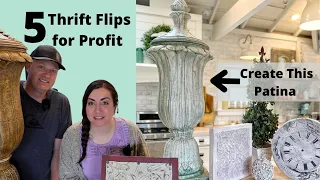 5 Thrift Flips Under $15 | Thrift For Profit | French Country DIY | How To Paint Thrift Flips