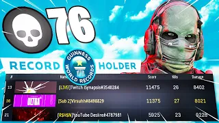 *NEW* SEASON 6 TRIO QUADS WORLD RECORD! 76 KILLS 😮 (REBIRTH ISLAND) - Call Of Duty Warzone