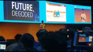 Chandrababu Speed at "Future Decoded" Conf. at Mumbai