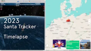 2023 NORAD & Google Santa Tracker - Timelapse