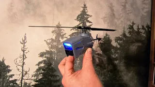 Single Rotor Helicopter Scout Test - similar to army Black Hornet Nano