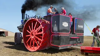 Biggest Steam Tractor Ever Built Shows its Full Power: 150 CASE