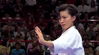Final Female Kata  Rika Usami of Japan  21st WKF World Karate Championships Paris 2012