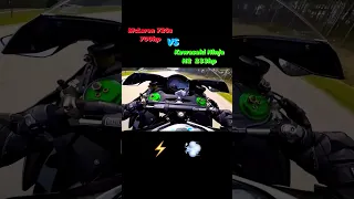 Kawasaki Ninja h2r VS mclaren 720s #shorts #motovlog #vlog #ninjah2