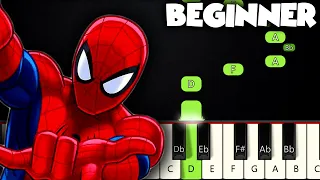 Spider Man Theme | BEGINNER PIANO TUTORIAL + SHEET MUSIC by Betacustic