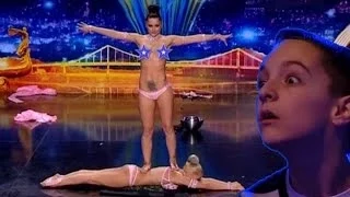 Sexual power acrobatics from the duo Wild girls - Ukraine's got talent