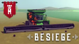 Combine Fire in Besiege #2 - Combines Catching on Fire