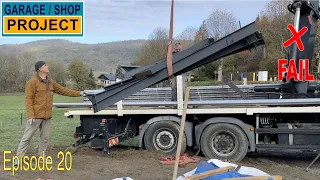 Garage Delivery FAIL | DIY Crane Build | Garage Shop Project Ep20