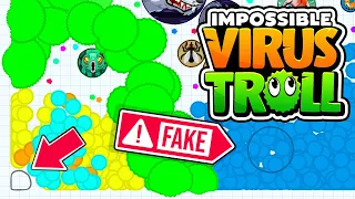 Agar.io Mobile - THIS TROLL ALWAYS WORKS -  ANGRY HACKERS LOSE