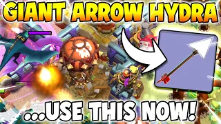 Giant Arrow Hydra = UNSTOPPABLE!!! TH16 Attack Strategy (Clash of Clans)