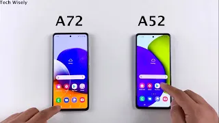 SAMSUNG A72 vs A52 Speed Test