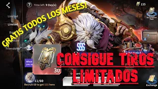 COMO CONSEGUIR TIROS LIMITADOS TODOS LOSMESES GRATIS | ETERNAL EVOLUTION