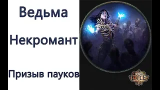 Path of Exile: (3.6) ТОР Ведьма петовод - Некромант -  Призыв пауков (Summon Spider)