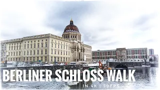 Berlin Winter Walk from Berliner Schloss & Humboldt Forum to Gendarmenmarkt in Germany 4K | 50fps