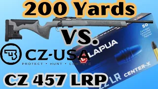 CZ 457 LRP - Lapua Center X - 200 yard ammo test