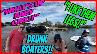 Drunk Boater Doesn’t Know How To Load His Boat!! Almost Ends In Disaster!!