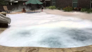 100lbs of Dry Ice in the pool